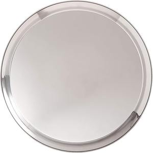 Stainless Steel Eco-friendly Luxury Elegant Durable Dishwasher Safe <b>Serving</b> Plate Food Tray for Restaurant Hotel Wedding - Product Image 3