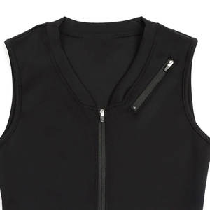 Scrubmates T-shirt sans manches à col en V avec poitrine zippée Gilet moderne avec bouton à l'avant et 2 poches - Product Image 2