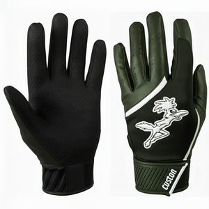 Gants de frappe de baseball et de softball avec logo personnalisé, manchette souple, qualité professionnelle, construction durable et transmission de puissance, prix de gros - Product Image 1