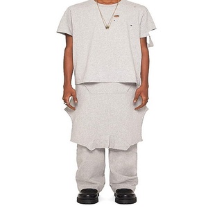 Tendance en gros hommes mode Jogging pantalon droit jambe large coupe ample poches pantalon de survêtement personnalisé pour les hommes - Product Image 3