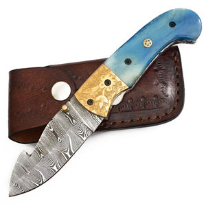 มีดพับเกรดอุตสาหกรรม ผลิตด้วยมือ คุณภาพสูง ใบมีดสแตนเลสขอบหยัก ด้ามไม้สีตามสั่ง รับผลิตแบบ OEM 3 - Product Image 2