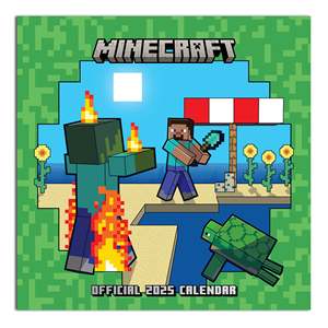 Calendrier mural Minecraft 2025 avec des scènes sur le thème de Minecraft pour chaque mois de l'année - Product Image 4