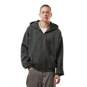 Top Quality Lightweight Zipper Up Hoodie For Men's Long Sleeve <b>4XL</b> Quick Dry Men's Plain <b>Hoodies</b> With OEM Service - Product Image 6