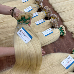Extensions de cheveux humains en vrac vierges Remy de super haute qualité Machine droite naturelle Double trame pas d'emmêlement pas d'arnaque prix d'usine - Product Image 5