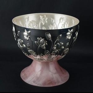 Bol à la mode avec Base en cuivre pour ustensiles de cuisine hôtel retenue acier inoxydable forme ronde grand chocolat Fruit sec bol à bonbons - Product Image 2