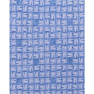 Cravatta Classica da Uomo Michael Kors in Twill di Seta con Logo Crosshatch Blu Navy Taglia Regolare - Product Image 3