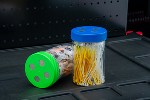 Chất lượng tốt Đài Loan thương hiệu thiết kế mới nhựa rõ ràng các bộ phận Jar với nắp từ để bán - Product Image 3