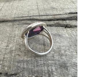 แหวนพลอยเทอร์ควอยส์สีชมพูคุณภาพสูงเครื่องประดับทำมือเงินแท้925ของขวัญแหวน Boho สุดหรูสำหรับผู้หญิง - Product Image 4