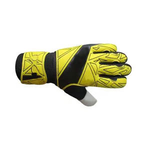 Gants de gardien de but de football de haute qualité, personnalisables, à doigts entiers, antidérapants, fermeture à enfiler réglable, design unisexe, en cuir ! - Product Image 4