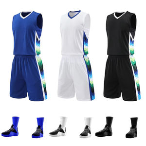 Vêtements de sport par sublimation Dernier uniforme de basket-ball Conception de vêtements de gros Vente en gros Uniforme de basket-ball personnalisé pas cher Pour unisexe - Product Image 4