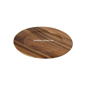 Placa de cargador de madera decorativa de primera calidad hecha a mano nueva placa debajo de la placa Venta caliente Placa de cargador de madera decorativa - Product Image 6