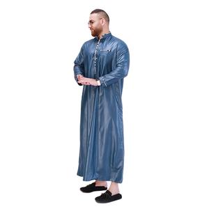 Moderno islámico hombres Thobe Arabia Saudita personalizado pecho bolsillo parche diseño al por mayor árabe hombre Thobe - Product Image 3