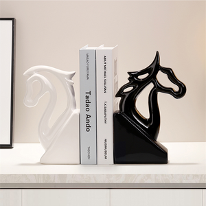 Sujetalibros de Cerámica Hechos a Mano en Color Amarillo, Diseño <span class=keywords><strong>Minimalista</strong></span>, Decoración para Mesa de Salón, Navidad y Hogar - Product Image 5
