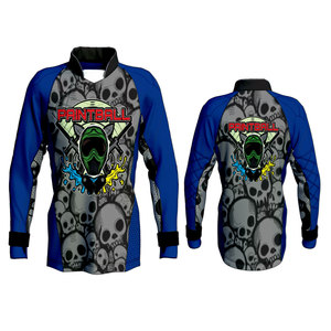 Acheter imprimé personnalisé maillots de paintball de qualité fine Zones de ventilation de haute qualité maillot de paintball sublimation personnalisé prix bon marché - Product Image 4