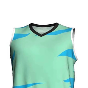 Camiseta de Baloncesto sin Mangas con Cuello en V para Hombre, Estampado Geométrico, Ropa Deportiva de Poliéster que Absorbe la Humedad, para Todas las Temporadas, Corte Regular - Product Image 6