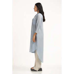 Vestido Casual de Verano para Mujer, Corte Regular WM-DRS-SS24-120, Silueta Holgada, Chifón con Elemento Asimétrico a la Moda - Product Image 5