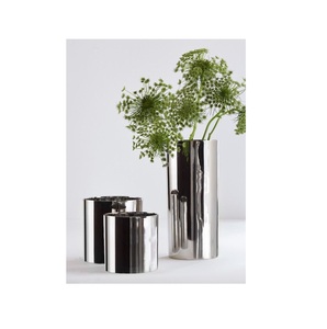 Jarrón de Mesa Moderno Hecho a Mano, Estilo Floral de Metal Pequeño para Decoración de Bodas y Hogar, Flor de Hierro Costera, Decoración de Aluminio para Bodas - Product Image 1