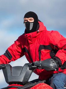 Masque d'hiver complet cagoule pour les sports de neige et les vêtements de travail polaire intérieure ultra douce avec cou étendu pour plus de chaleur - Product Image 3
