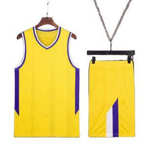 Maillot de basket-ball personnalisé pour homme, sans manches, en maille respirante, avec logo d'équipe sur le devant, 100% polyester, impression numérique - Product Image 3