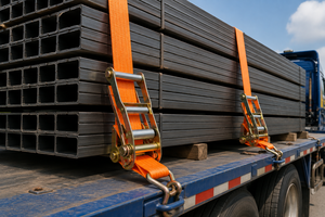 Industrial <b>Cargo</b> Tie Down Strap 100mm 10000kg Polyester High Strength Wire Hooks Custom Manufacturing Service Available - Product Image 2