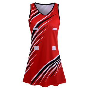 ชุดน็อตบอลคุณภาพสูงสำหรับผู้หญิง ผลิตตามสั่ง พิมพ์ลายด้านหน้า แห้งเร็ว ระบายเหงื่อได้ดี เป็นมิตรกับสิ่งแวดล้อม ยืดได้ 4 ทิศทาง - Product Image 1