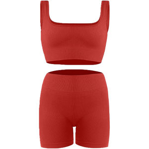 Soutien-gorge de sport simple et doux, sans couture, à compression élevée, antibactérien et durable, pour le yoga et le fitness - Product Image 1