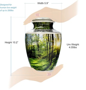 Urnes forestières pacifiques pour les cendres Urnes de crémation masculines adultes pour les cendres humaines Femelle adulte. Urne décorative pour cendres humaines - Product Image 6