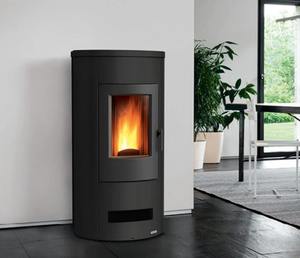 Poêle à granulés de bois biomasse 18 kW pour chauffage central de l'eau, autoportant pour foyer domestique - Product Image 3