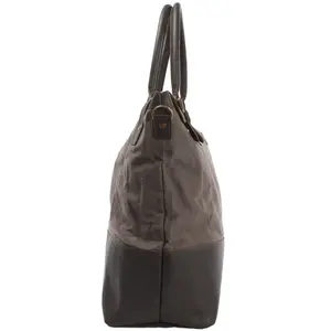 Unisex Grey <b>Canvas</b> <b>Crossbody</b> Shoulder <b>Bag</b> Custom Logo Water Resistant Lockable Main Compartment Removable Strap Vintage All - Product Image 2