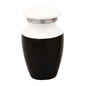 Urnes funéraires en laiton de haute qualité avec étain et urnes funéraires en métal fini de couleur noire pour cendres humaines - Product Image 3