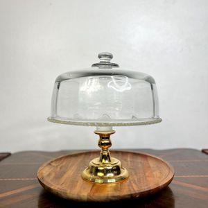 Durable Metal <b>Cake</b> <b>Stand</b> <b>With</b> <b>Glass</b> <b>Dome</b> Built For Long Lasting Use And Everyday Dessert Serving Needs - Product Image 6