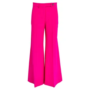 Pantalones rectos ajustados Pantalones de mujer Nuevo estilo Cintura alta Sueltos Primavera y otoño Verano Casual Poliéster Tejido Color de imagen