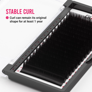 Extensiones de pestañas de visón de Cachemira oscura esponjosa CharmLash 0,05 0,07 0,10 etiqueta privada al por mayor 0,15mm de espesor BC/DD/CC Curl - Product Image 3