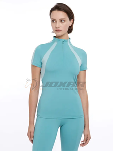 เสื้อเชิ๊ตขี่แขนยาวสำหรับผู้หญิงเสื้อเชิ๊ตขี่ม้าแห้งเร็วน้ำหนักเบาใช้เทคโนโลยี - Product Image 4