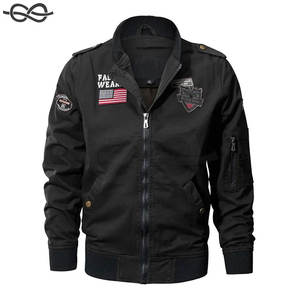Chaqueta de piloto de estilo de vuelo de primavera para hombre, chaqueta de vuelo táctica con múltiples bolsillos, ropa de abrigo de motocicleta de otoño, Algodón ligero - Product Image 2