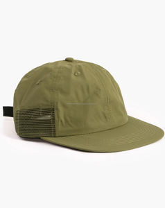 Casquette de baseball vert olive à 6 panneaux pour homme, fermeture réglable, respirante/imperméable, sportive, personnalisable, faible MOQ - Product Image 1