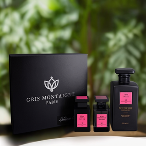 Coffret Cadeau Mya Belle Gris Montaigne 650ml Gel Douche 75ml Parfum 75ml Huile - Coffret Cadeau Parfum Premium - Product Image 3