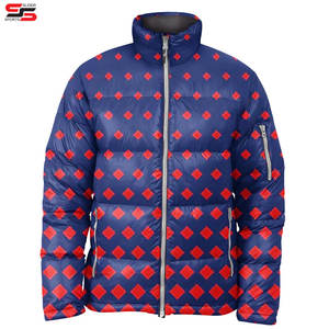 แจ็กเก็ตขนปลาปักเป้าฤดูหนาวของผู้ชายแบบกำหนดเองได้สไตล์แฟชั่นใหม่ล่าสุดผ้าแคนวาสบางมีกระเป๋าซิป - Product Image 5