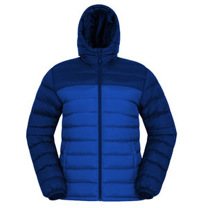 Chaqueta acolchada con cremallera de invierno de tela de burbuja de color sólido - Product Image 5