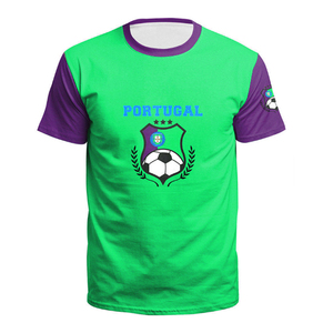 La última camiseta de fútbol sublimada de ropa deportiva ajustada unisex con diseño elegante de impresión digital - Product Image 5