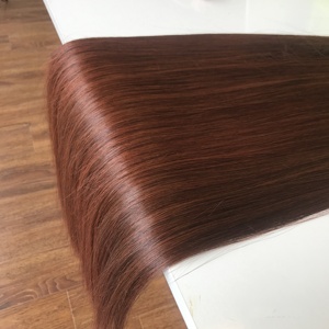 Paquetes de cabello humano virgen vietnamita crudo recto de hueso de Color naranja trama Genius sin procesar con cierre de encaje - Product Image 3