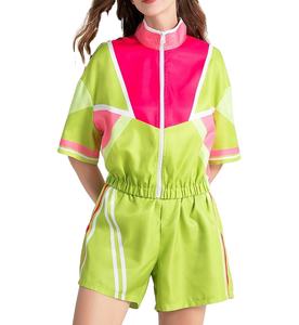 Ensemble short de sport pour femme avec logo personnalisé, coupe-vent en nylon uni, grande taille, vente en gros, été, MADE BY HAIDIIII SPORTS 2026 - Product Image 1