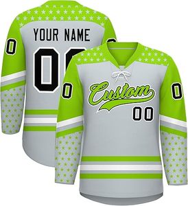 Kit d'uniforme de hockey sur glace personnalisé, léger et durable, maillots et pantalons sublimés pour les équipes, hommes, femmes, jeunes, fournisseur OEM - Product Image 1