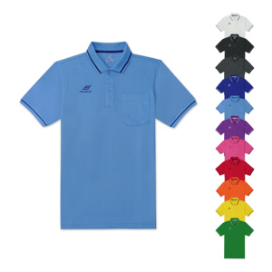 เสื้อโปโลสำหรับผู้ชายแบบสั่งทำมีโลโก้และกระเป๋ากางเกงแขนสั้นผ้าโพลีเอสเตอร์สี100% ดูดซับเหงื่อ150 GMS - Product Image 1