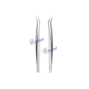 Pinces à épiler pour extensions de cils en acier japonais à pointe en fibre avec logo personnalisé, fines, droites, pour volume - Product Image 4