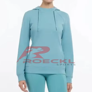 Sudadera con capucha para montar a caballo de alta calidad para mujer, venta al por mayor, cálida, transpirable, que absorbe la humedad, diseño ligero, competición ecuestre - Product Image 1
