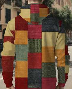 Premium Men's Pullover Hoodie Ultra Cozy 100% Cotton Embroidered Beaded Plain Dyed with Digital Printing Customized Winter - Product Image 4