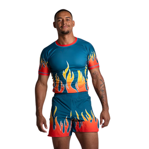 High Quality Short Sleeve Men Swimming <b>Surfing</b> Rash Guard Black White Compression Tops Wholesales Men T Shirt MMA Rashguard - Product Image 4
