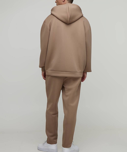 Sweat à capuche sans cordon de haute qualité, design 3D en relief, personnalisé, épais, pour homme, streetwear, en molleton de coton, pour le sport et le fitness, ODM - Product Image 6