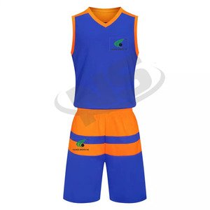 Uniforme de baloncesto de poliéster 100% de alta calidad, ropa de equipo hecha a medida, camiseta y pantalones cortos de sublimación para hombres para deportes al aire libre - Product Image 1